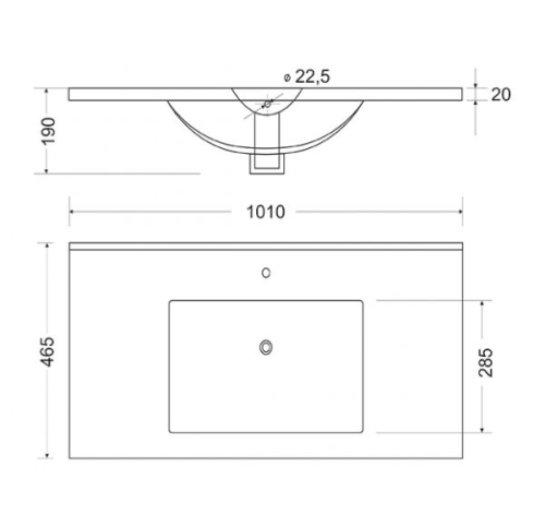 SILK 100 тумба подвесная с умывальником Premier, белый матовый TOPPUS 9811.003 фото 5